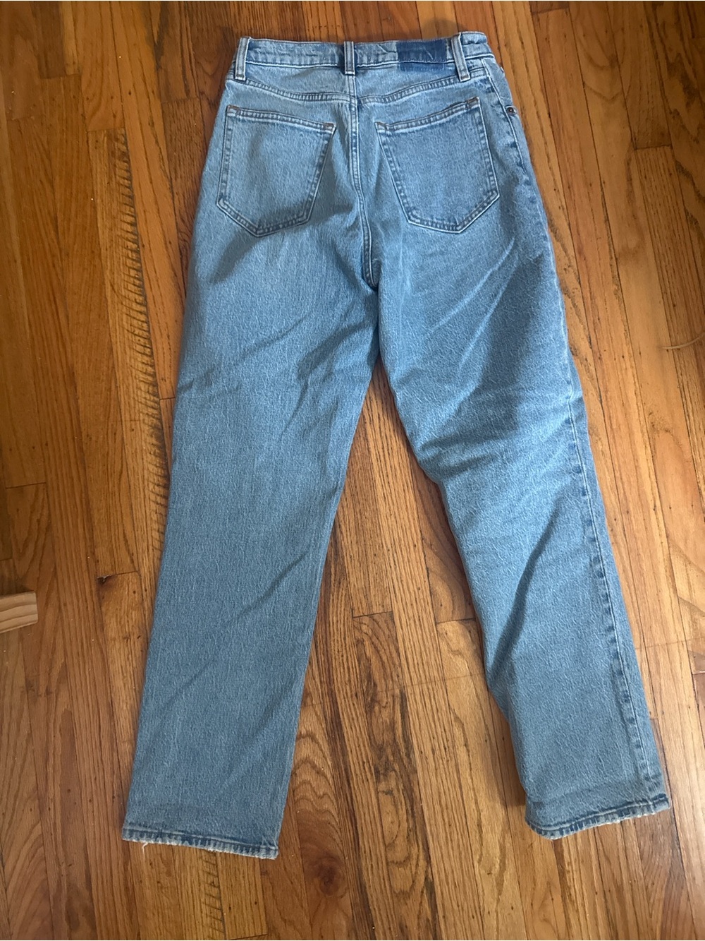 Woman’s Light Blue Straight-Leg Jeans